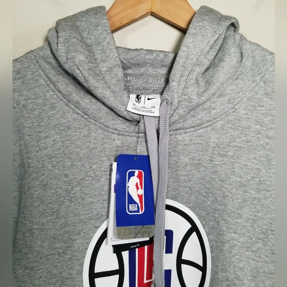 Nike Los Angeles Clippers NBA 75th Anniversary Gray Pullover Hoodie Men’s 3XL - Picture 4 of 5